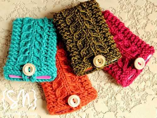 Knitting pattern holder