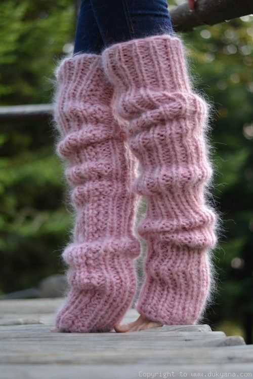 Chunky knit leg warmers free pattern