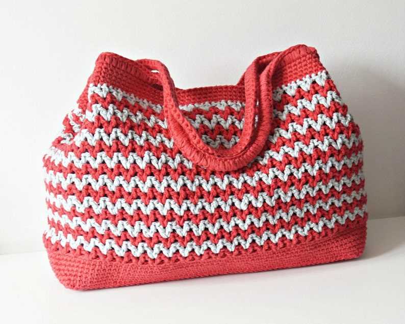 Knit beach bag pattern