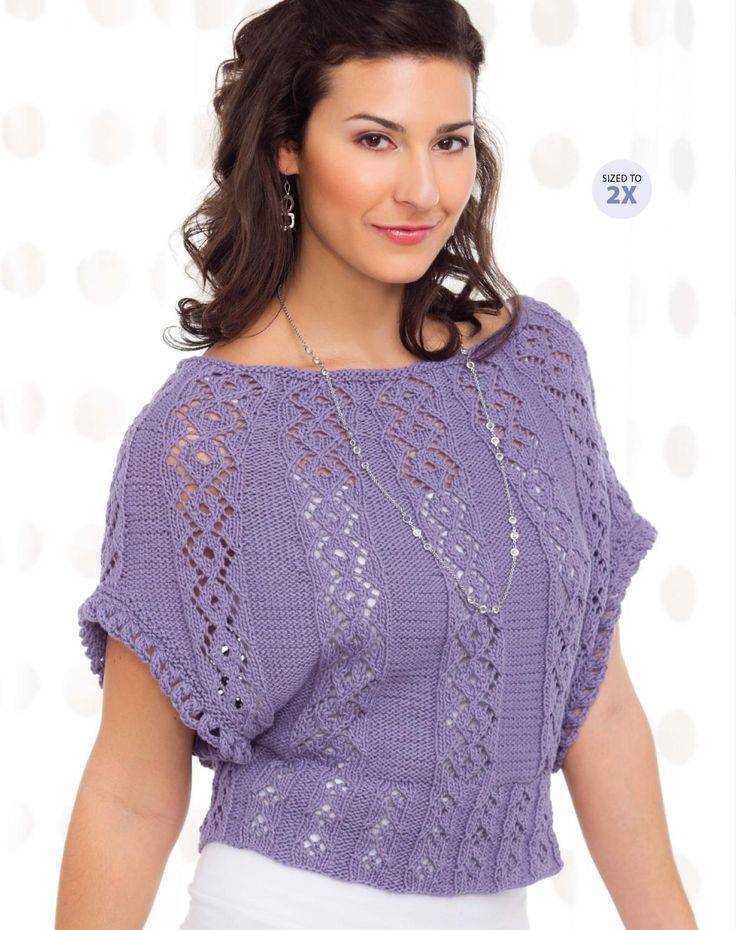 Plus size knit sweater patterns free