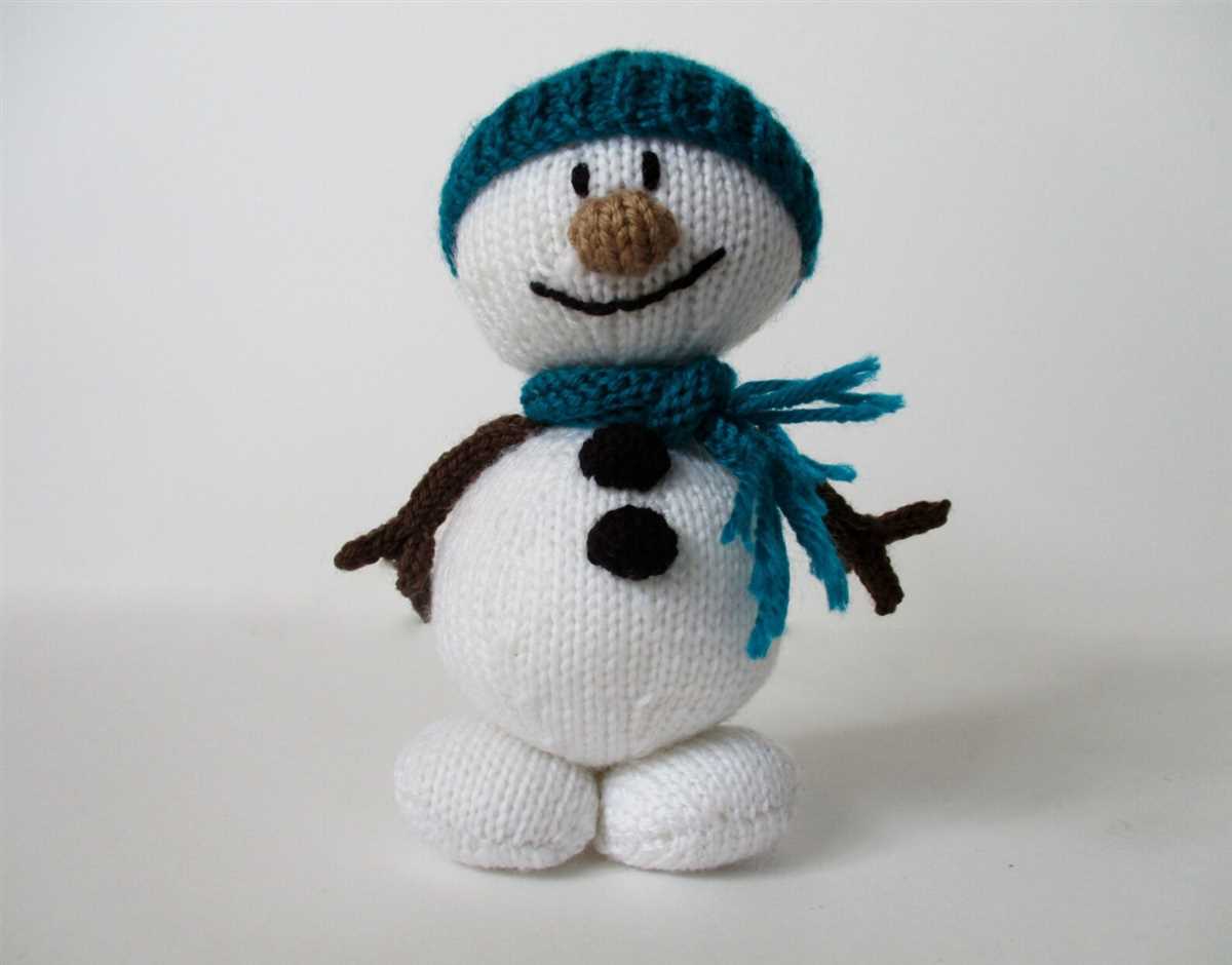 Snowman knitting pattern