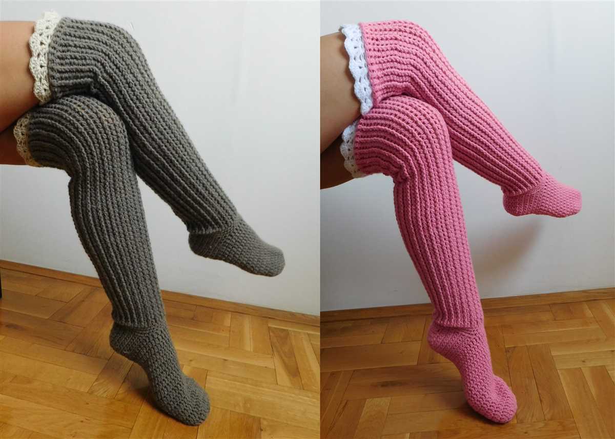 Over the knee leg warmers knitting pattern