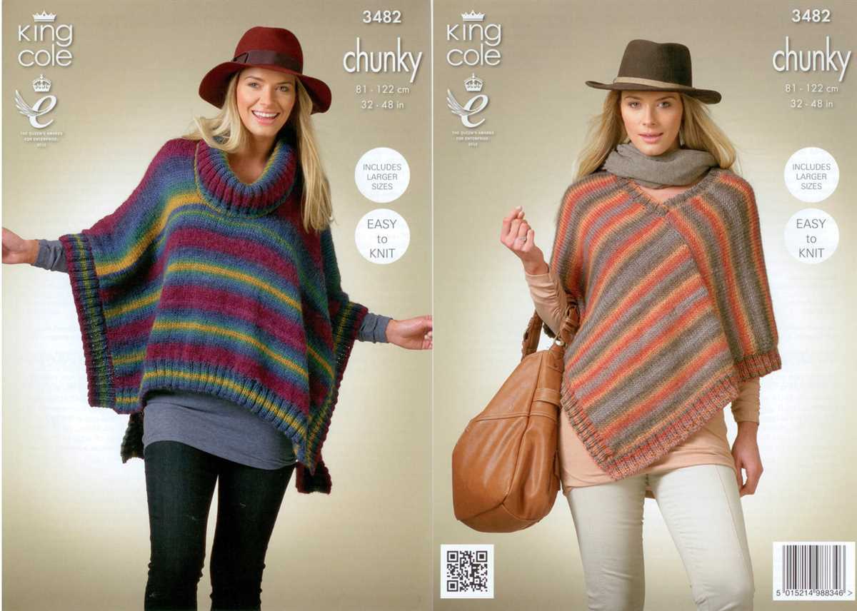 Poncho knitting patterns for ladies