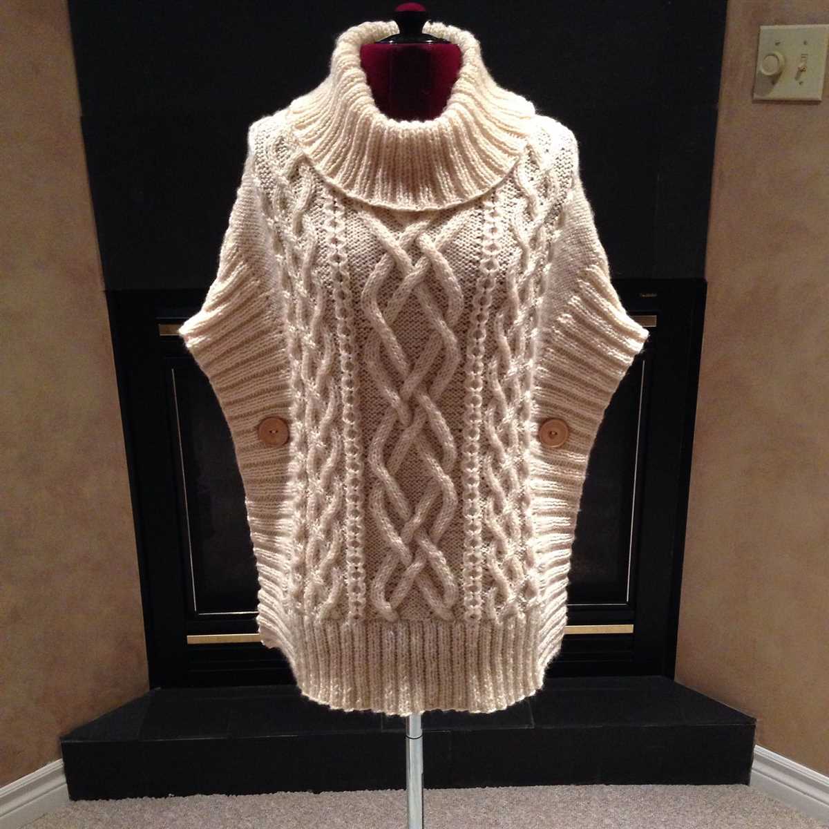 Poncho knitting pattern