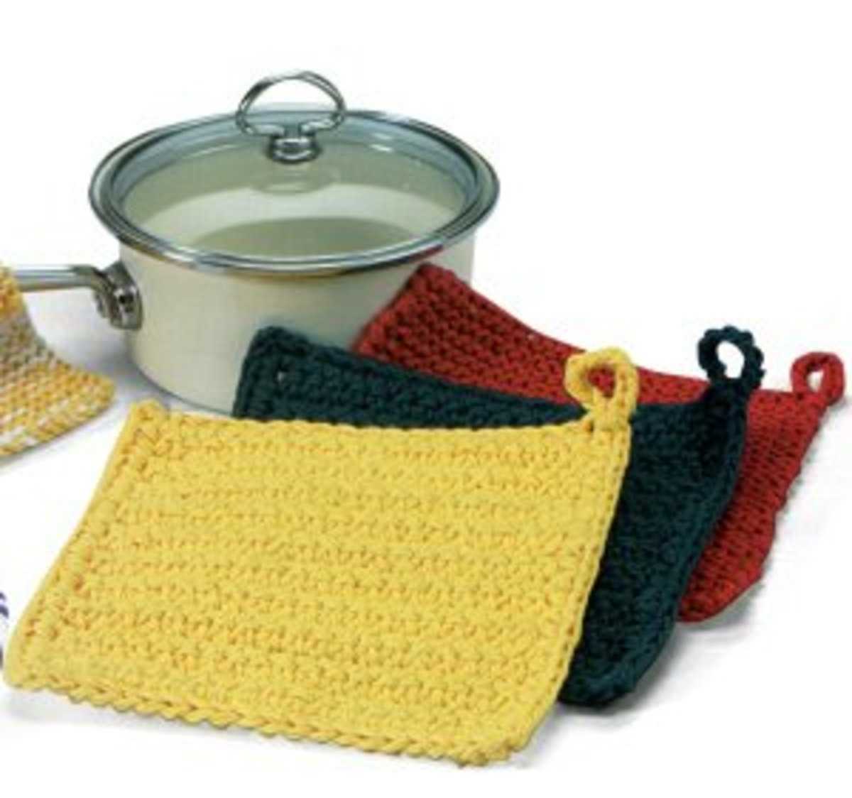 Pot holder knitting pattern beginners