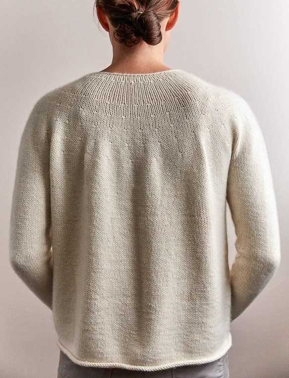 Top down knit sweater pattern