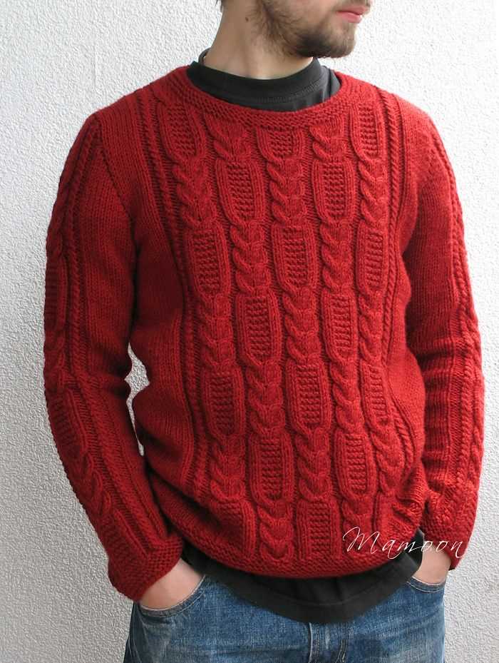 Men's cable knit sweater pattern free