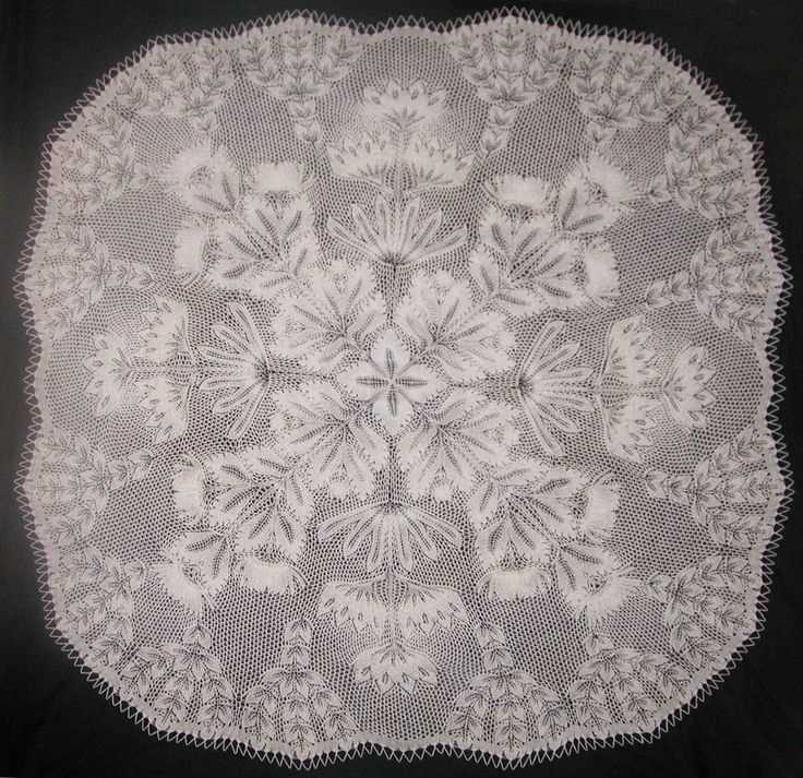 Knitted lace tablecloth patterns