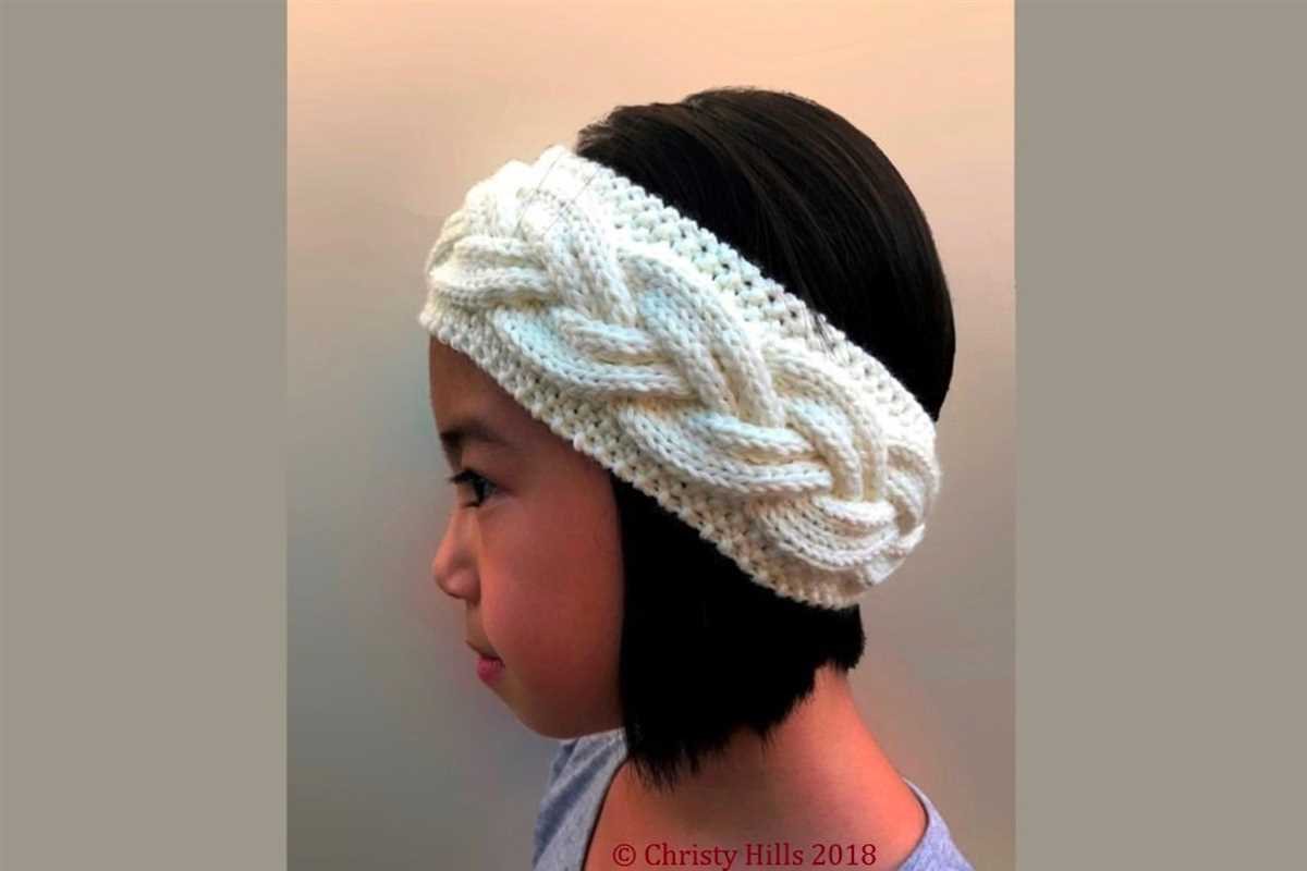 Loom knit ear warmer pattern