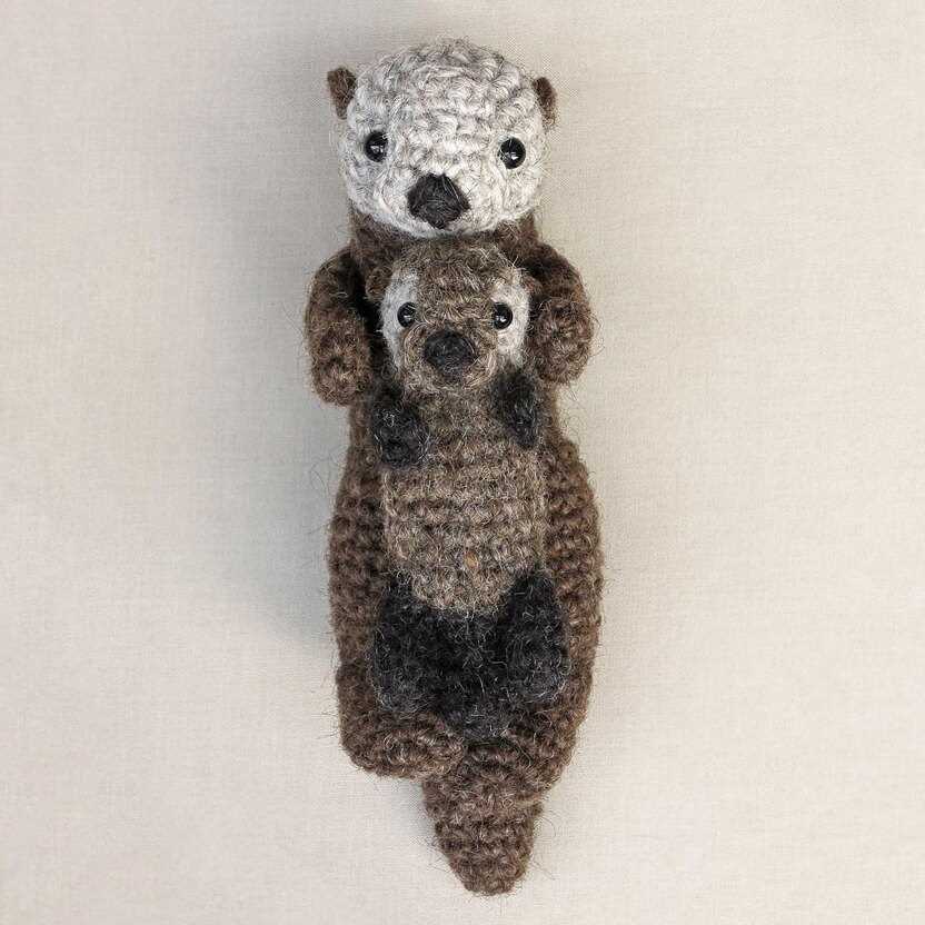 Sea otter knitting pattern