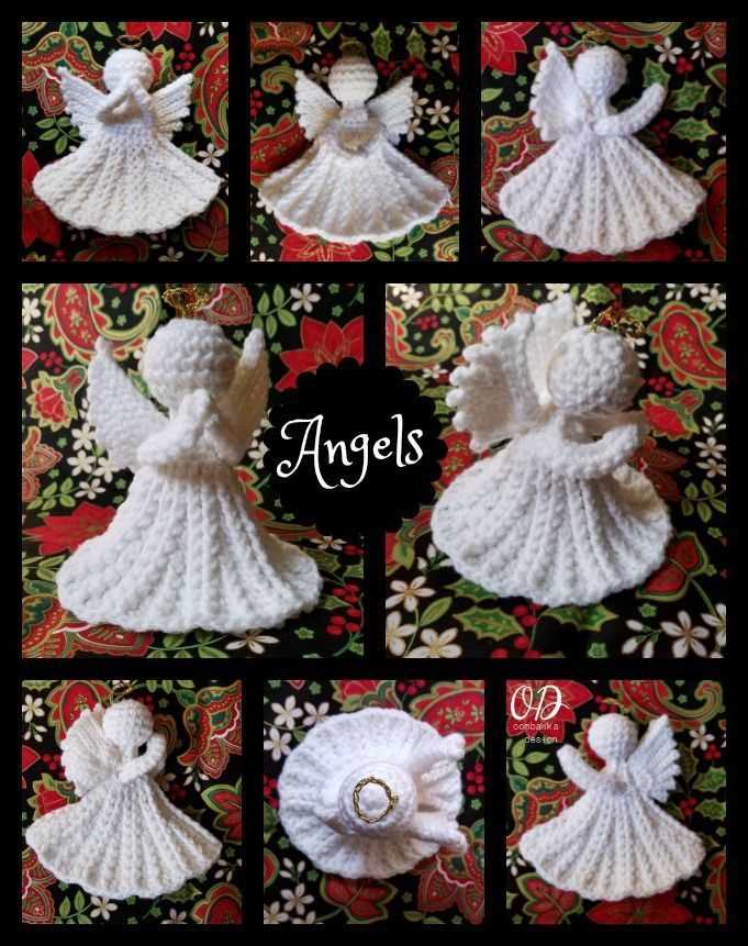 Free knitted christmas angel pattern