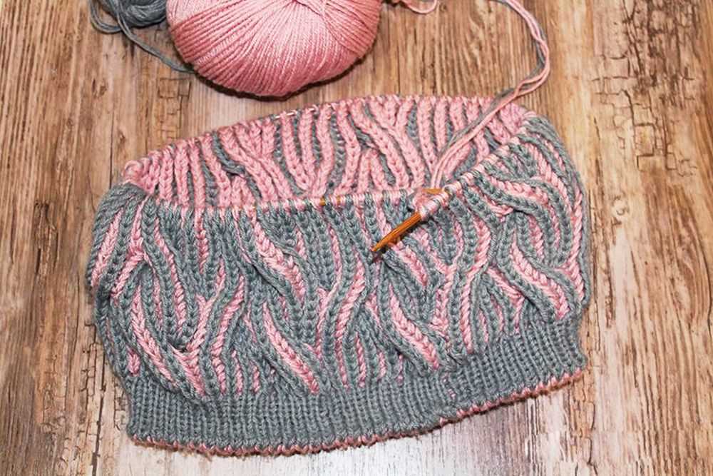 Brioche hat knit pattern