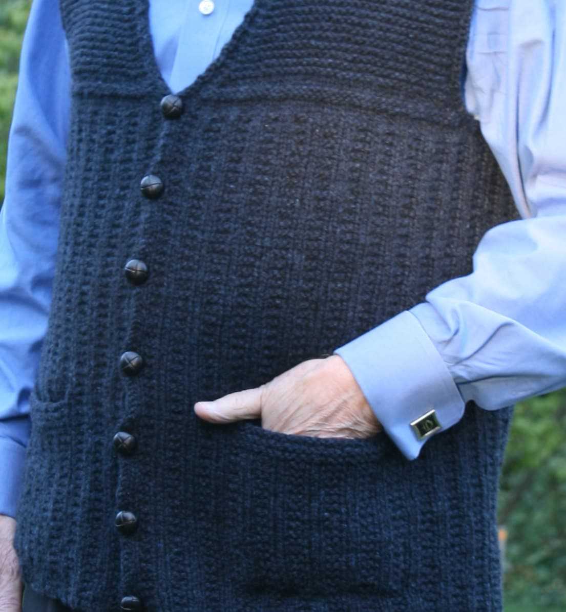 Houndstooth vest knitting pattern