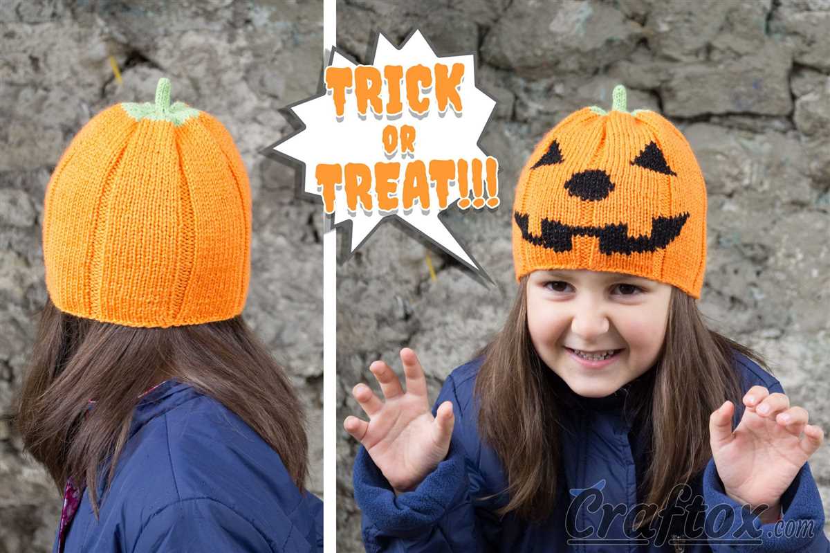 Pumpkin knit hat pattern