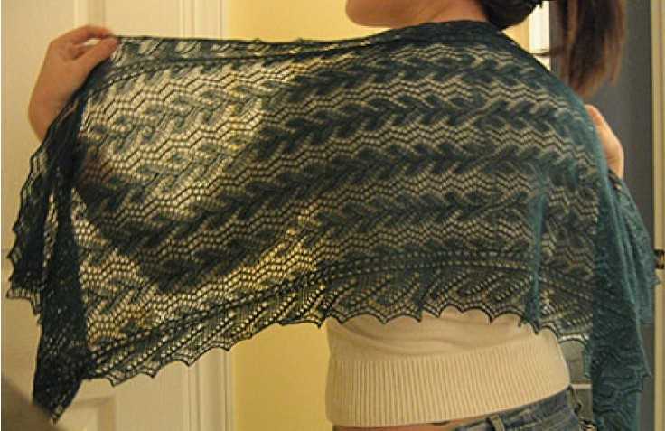 Knit stole pattern