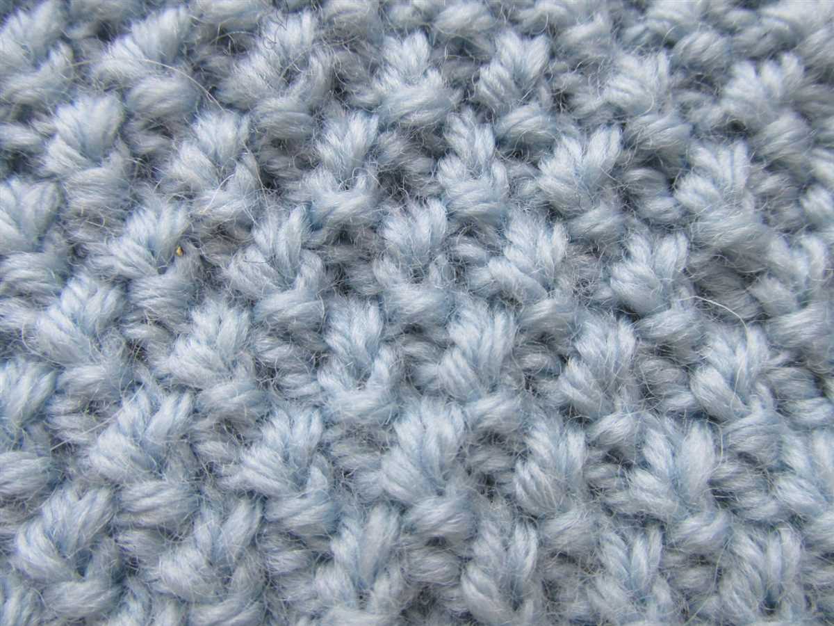 Double tweed knit stitch pattern