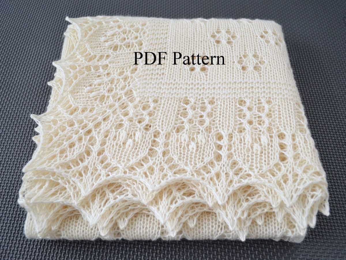 Lace blanket knitting pattern