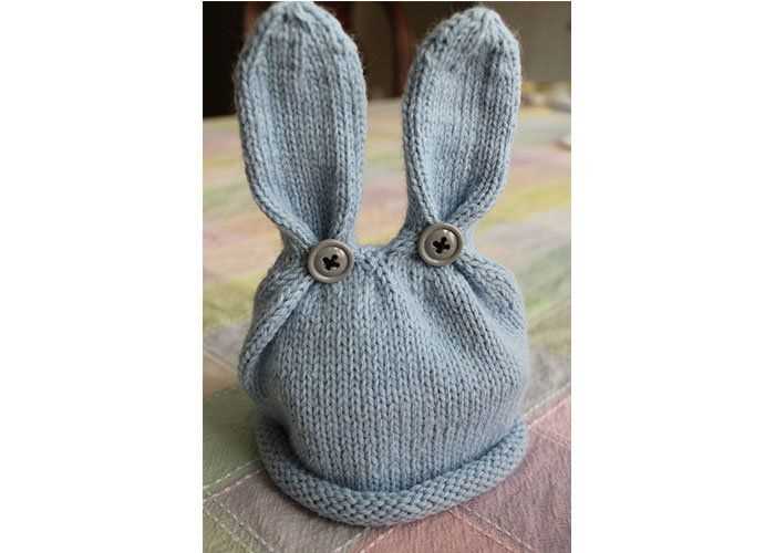 Knitted bunny hat pattern