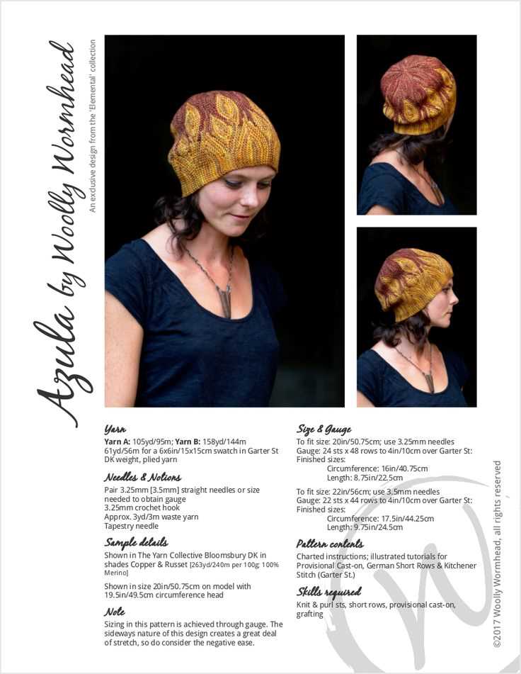 Knitting hat patterns straight needles