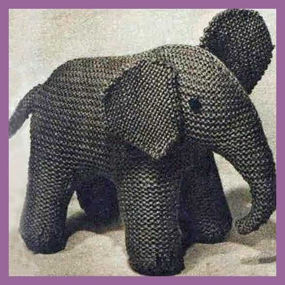 Knitted animal patterns