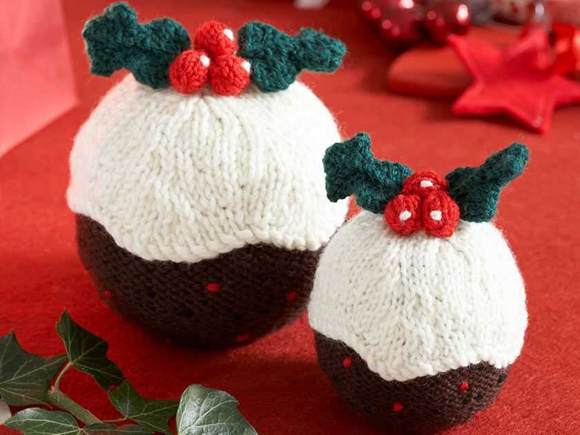 Knitting pattern christmas pudding