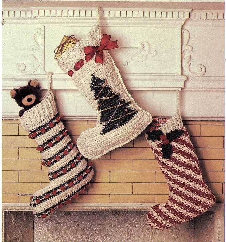 Christmas sock knitting pattern