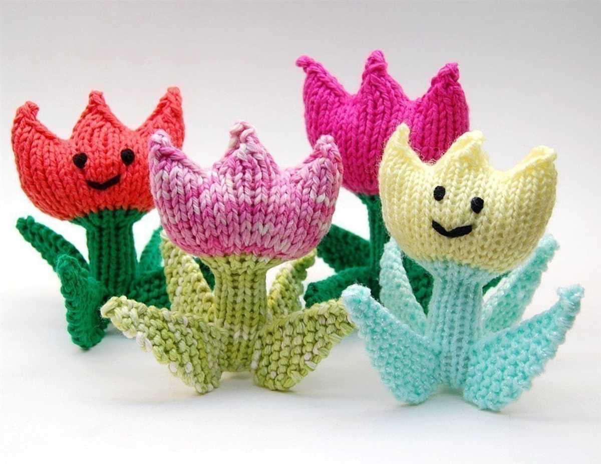 Free knitting patterns for spring flowers