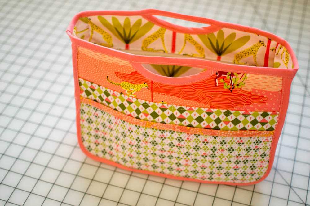 Quilted knitting bag pattern