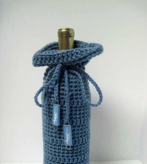 Wine bottle cover knitting pattern