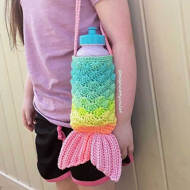 Water bottle cozy knitting pattern