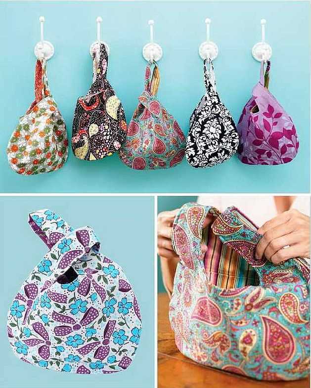 Quilted knitting bag pattern