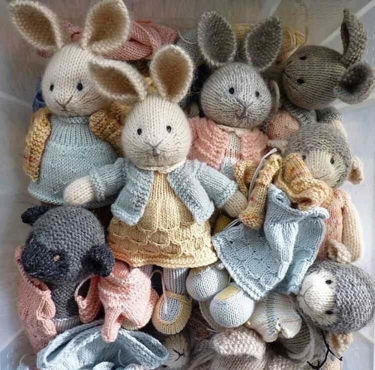 Cotton rabbits knitting patterns