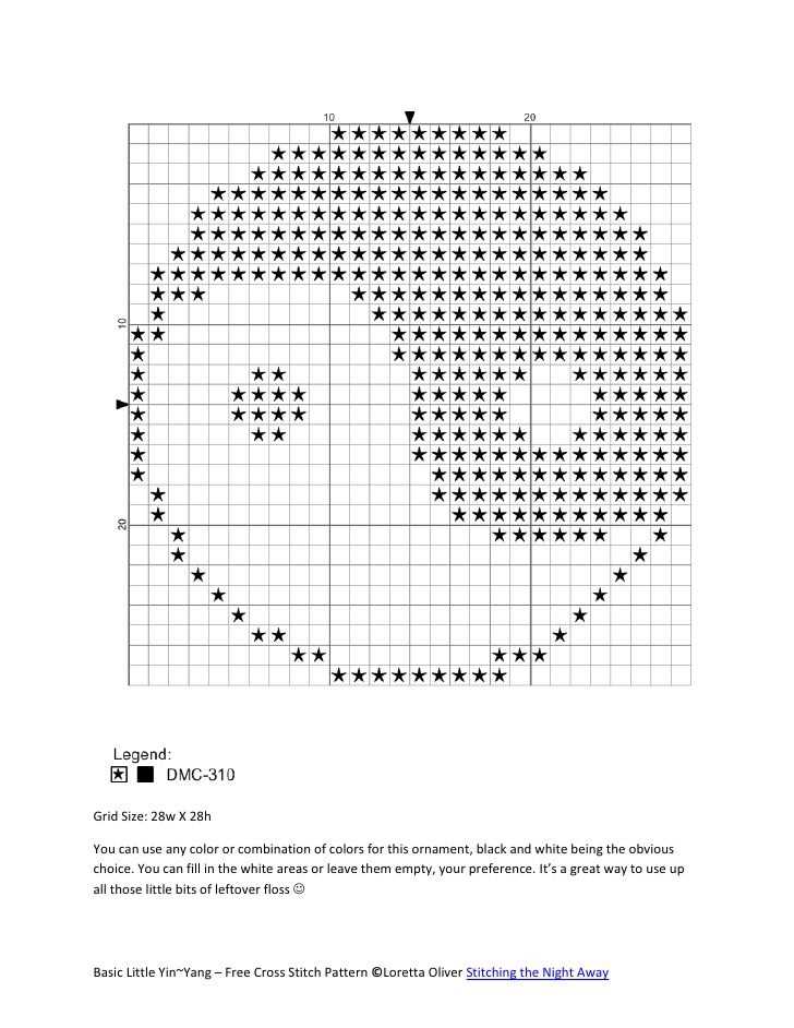 Yin yang knitting pattern