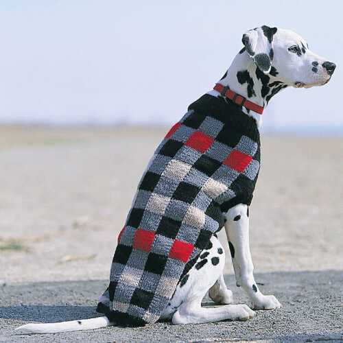 Knit dog jacket pattern