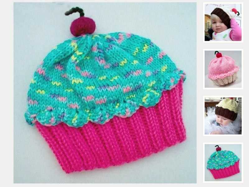 Free cupcake hat pattern knit