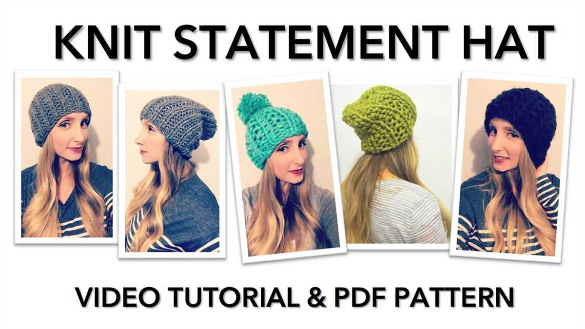 Free chunky knit hat pattern straight needles