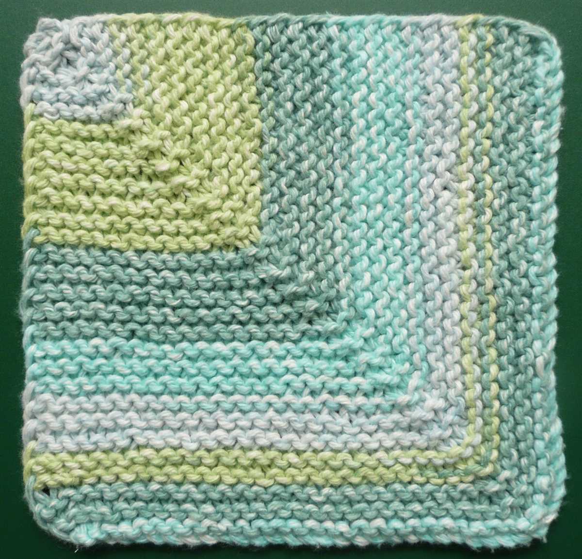 Easy dishcloth knitting pattern free