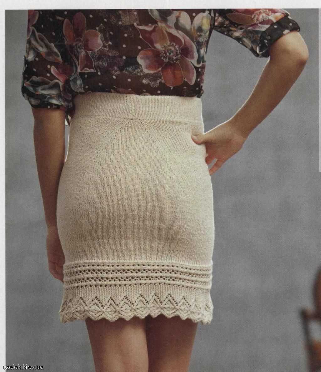 Mini skirt knitting pattern