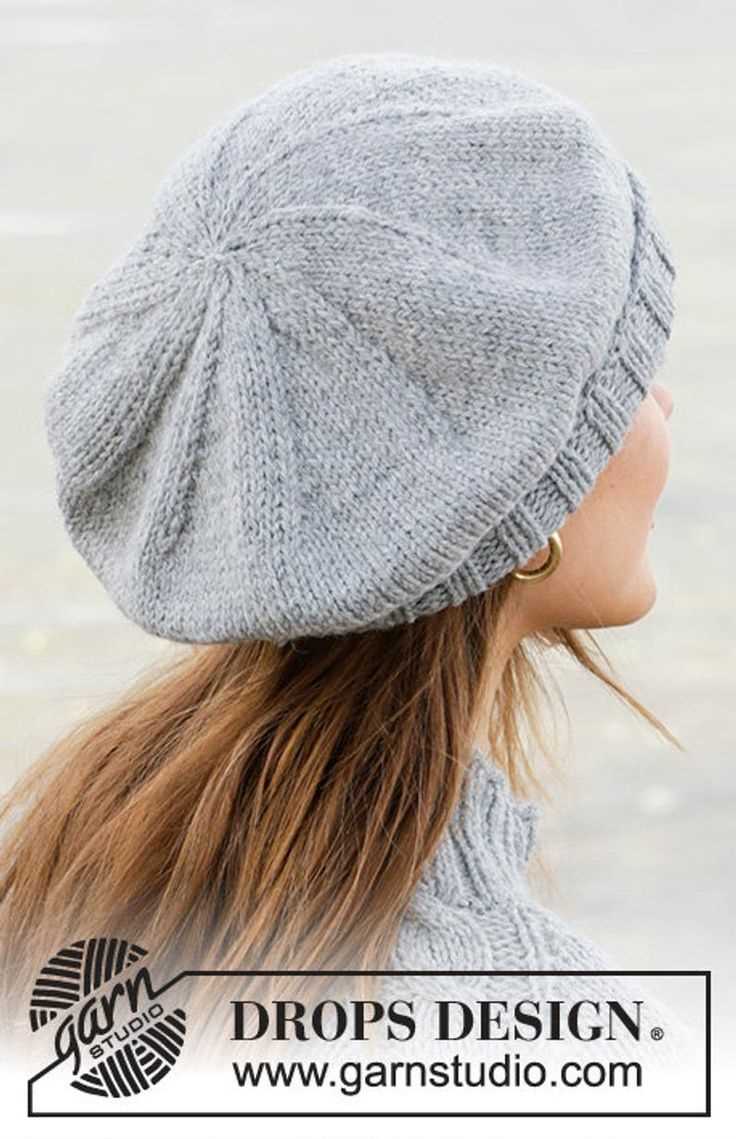 Simple knitted beret pattern