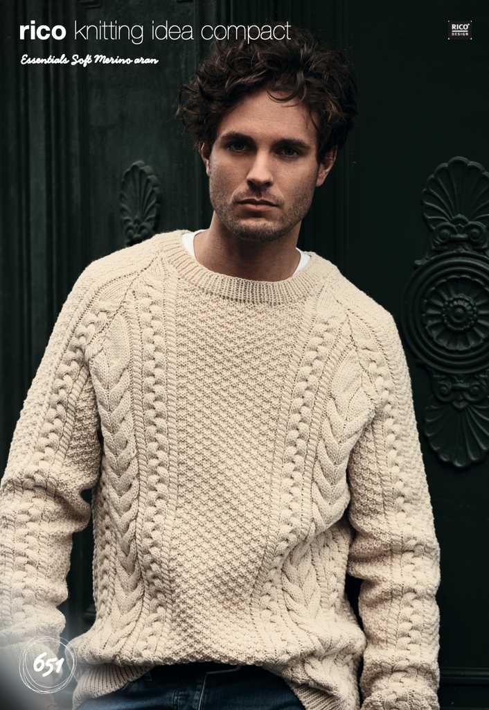 Mens cable knit jumper pattern