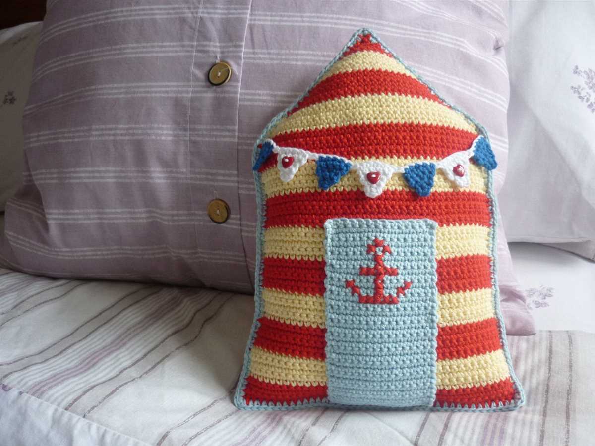 Beach hut knitting pattern