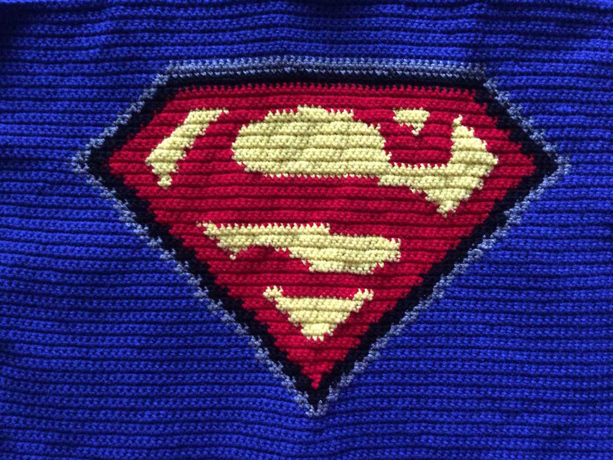 Superman knitting pattern