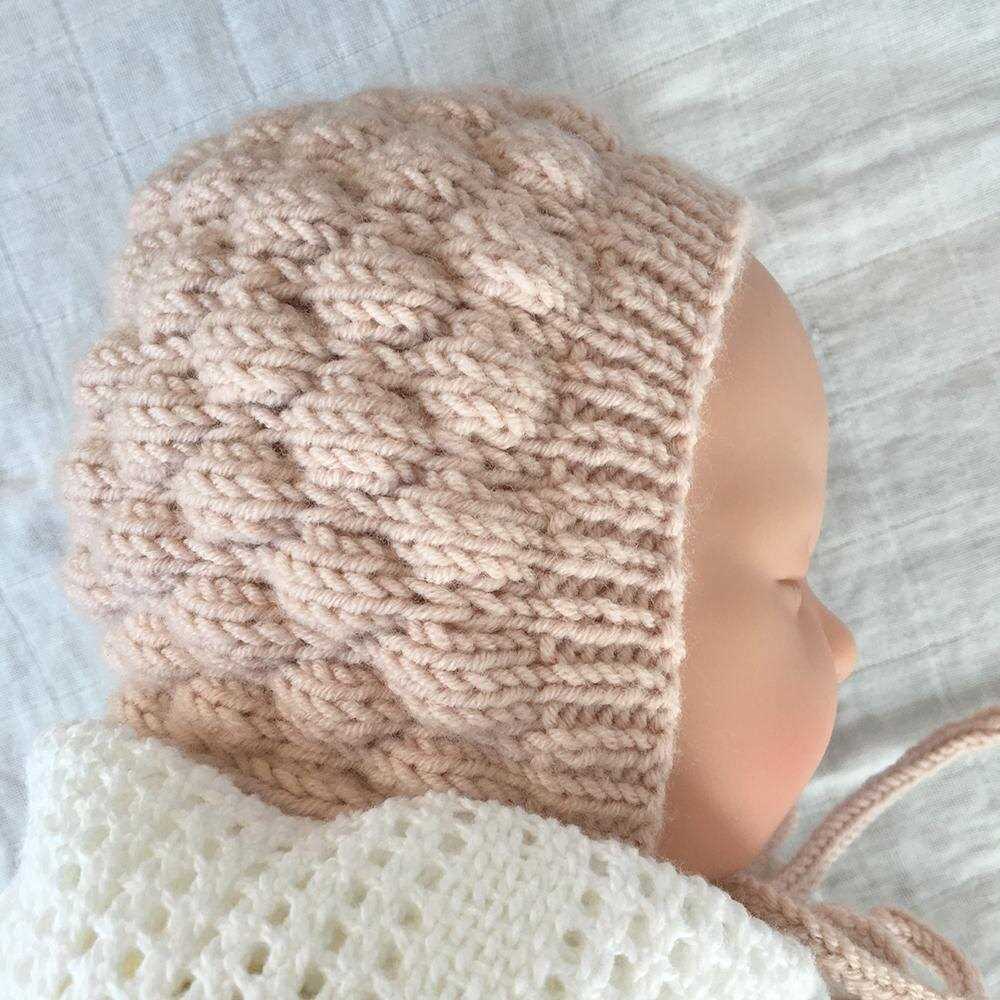 Baby bonnet knitting pattern