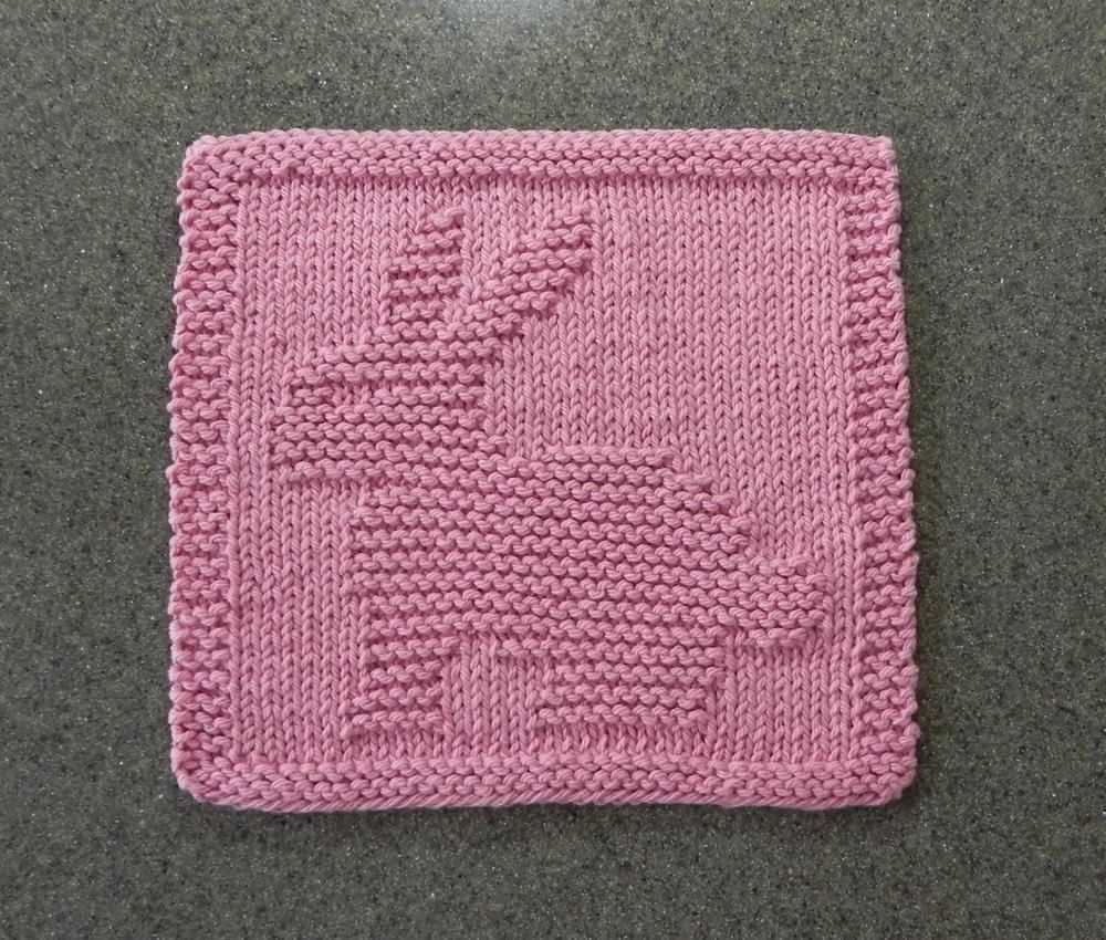 Knitting pattern for cotton dishcloth