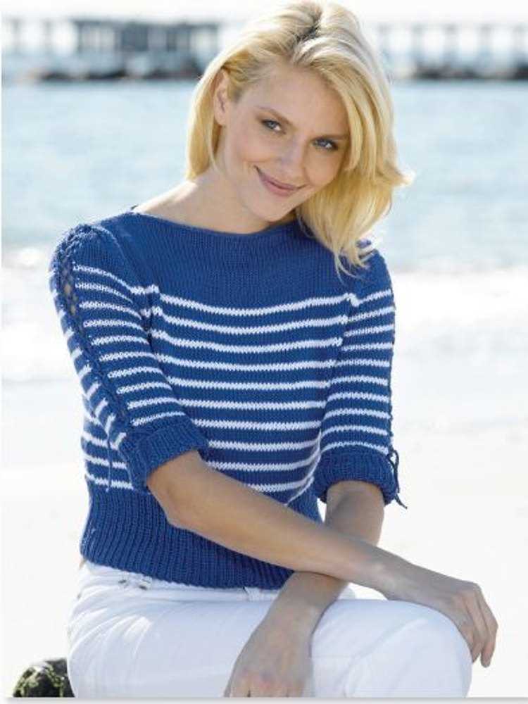 Boat neck jumper knitting pattern