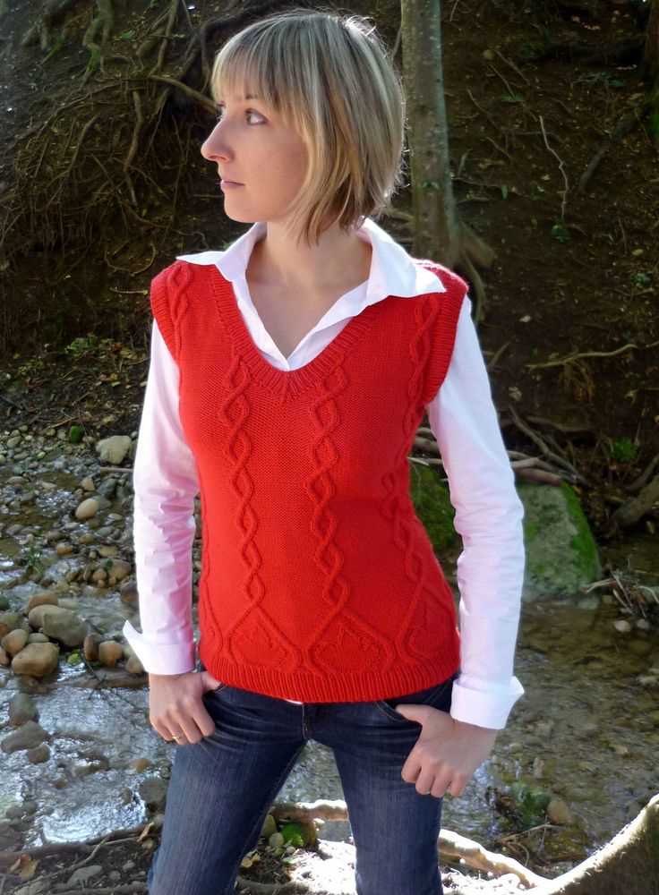 Knitting pattern vest