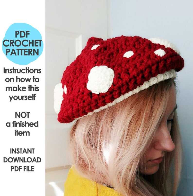 Knit mushroom hat pattern