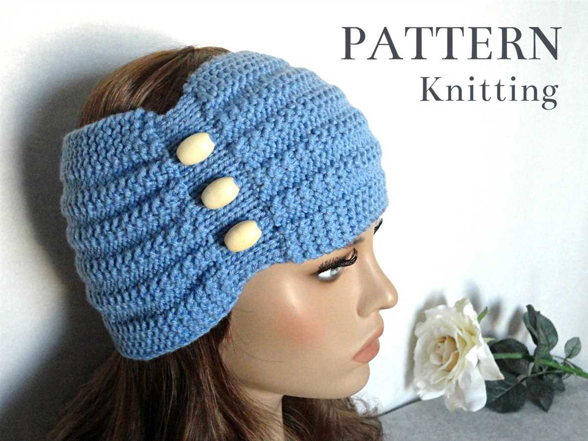 Knit headband ear warmer pattern