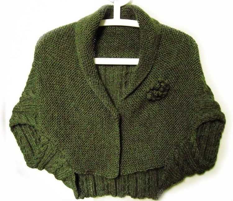 Rectangle shrug knitting pattern