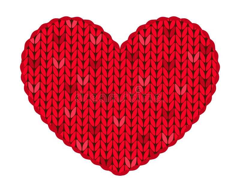 Red heart knit patterns